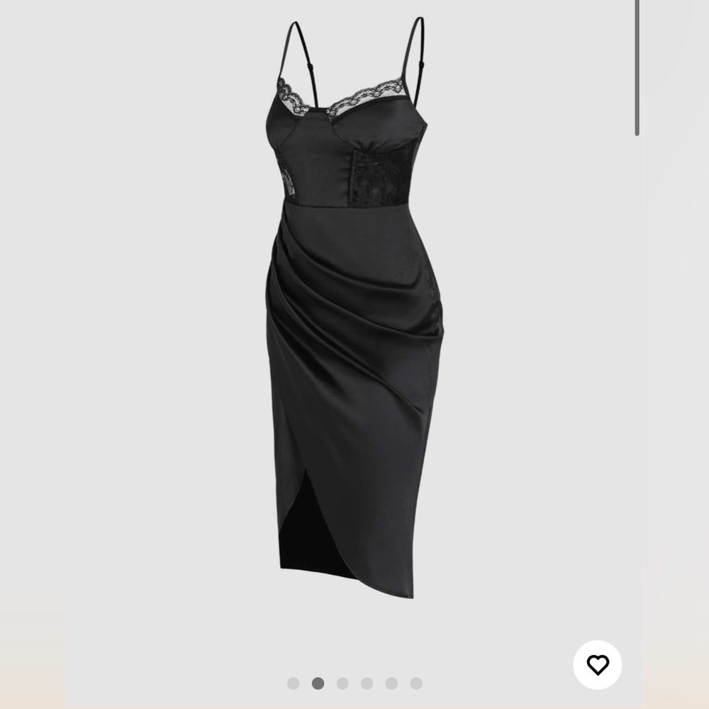 Black Lace midi dress